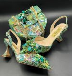 Luxury Italian Shoe & Bag - Green