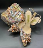 Luxury Italian Shoe & Bag - silver