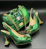 Luxury Italian Shoe & Bag - green