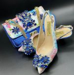 Luxury Italian Shoe & Bag - Blue
