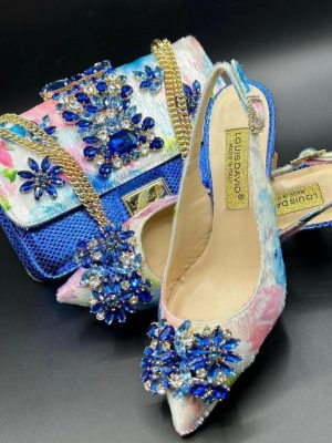 Luxury Italian Shoe & Bag - Blue