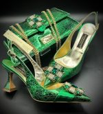 Luxury Italian Shoe & Bag- Lemon