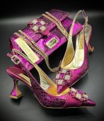 Luxury Italian Shoe & Bag- Wine
