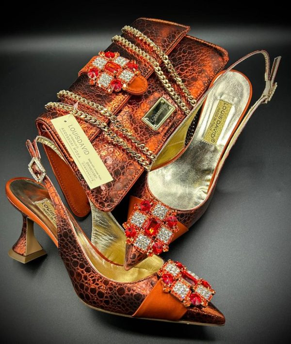 Luxury Italian Shoe & Bag - Red